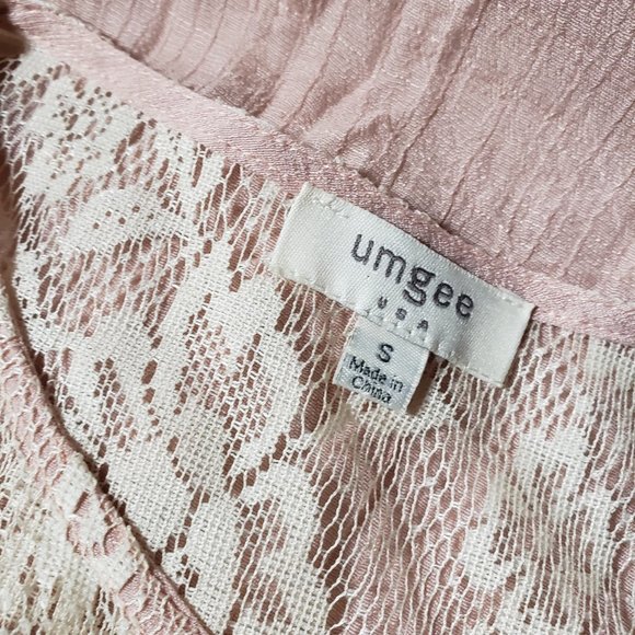 UMGEE USA Women's Small Light Pink Bohemian Short Dress - Gently Used - Picture 3 of 8